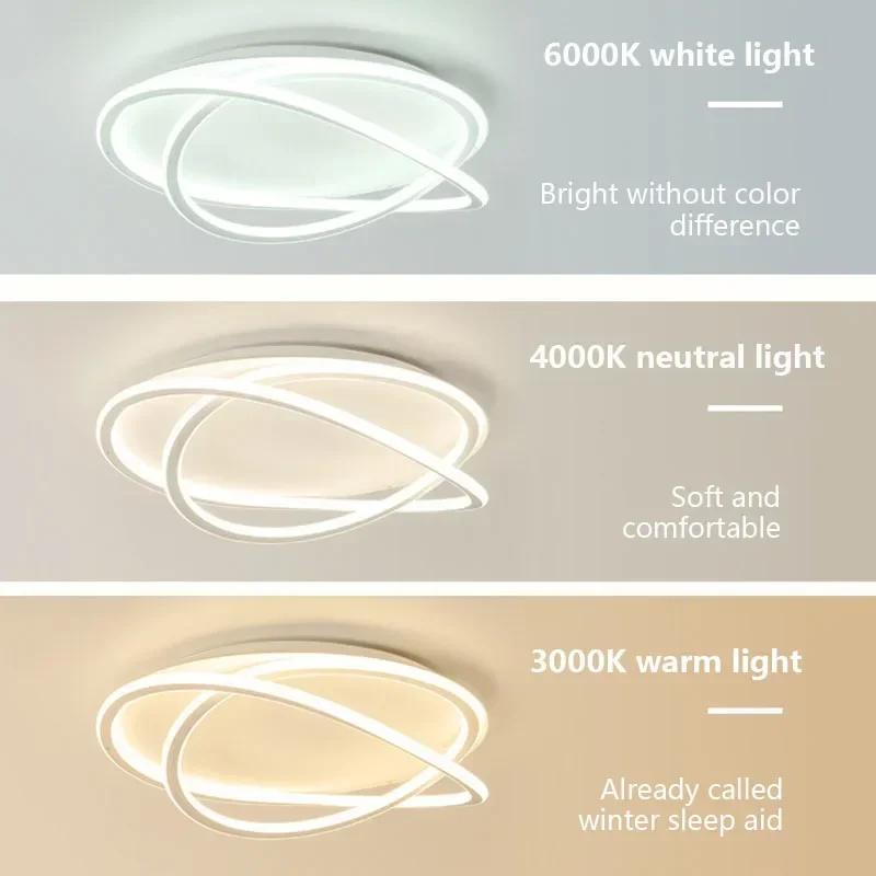 Modern LED Simple Ceiling Lamp For Living Dining Room Bedroom Study Room Balcony Restaurant Lighting Fixture Indoor Decoration