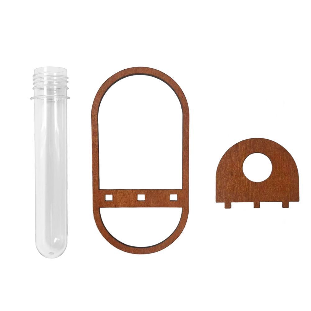 Wall Hanging Plant Vase With Bamboo Material And Rustic Style For Living Room