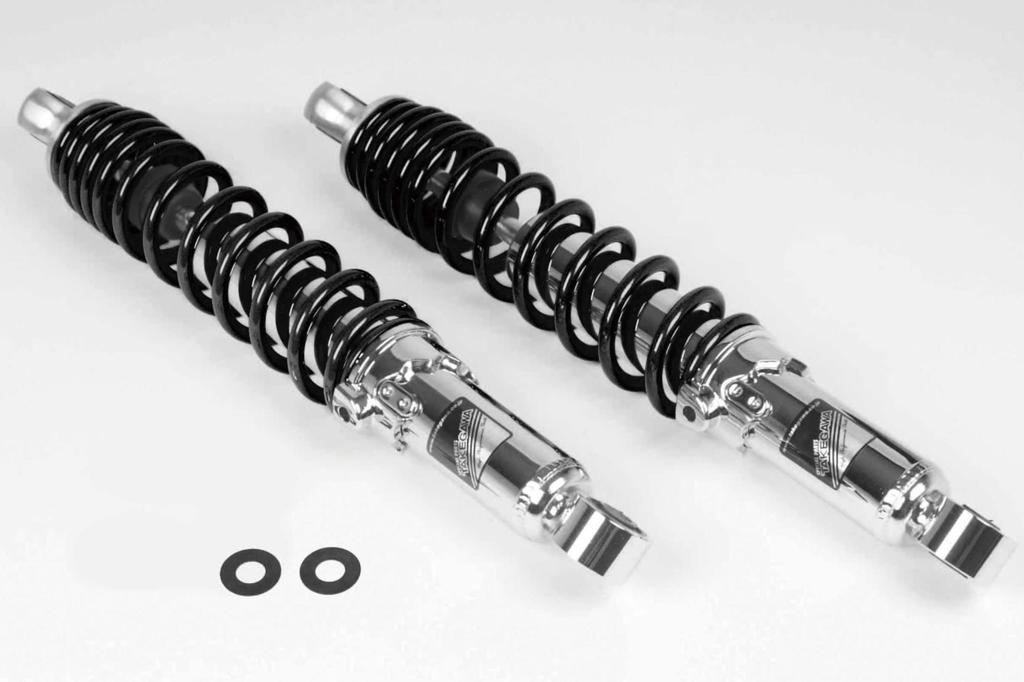 SP Takegawa Lowering Rear Shock Absorbers (10mm Lowering) Black (Set of 2) for Dax 125 06-04-0148