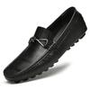 Handmade Soft Men's Leather Slip On Flats Elegantes Male Driving Loafers Classic Wedding Dress Moccasins Outdoor Business Shoes