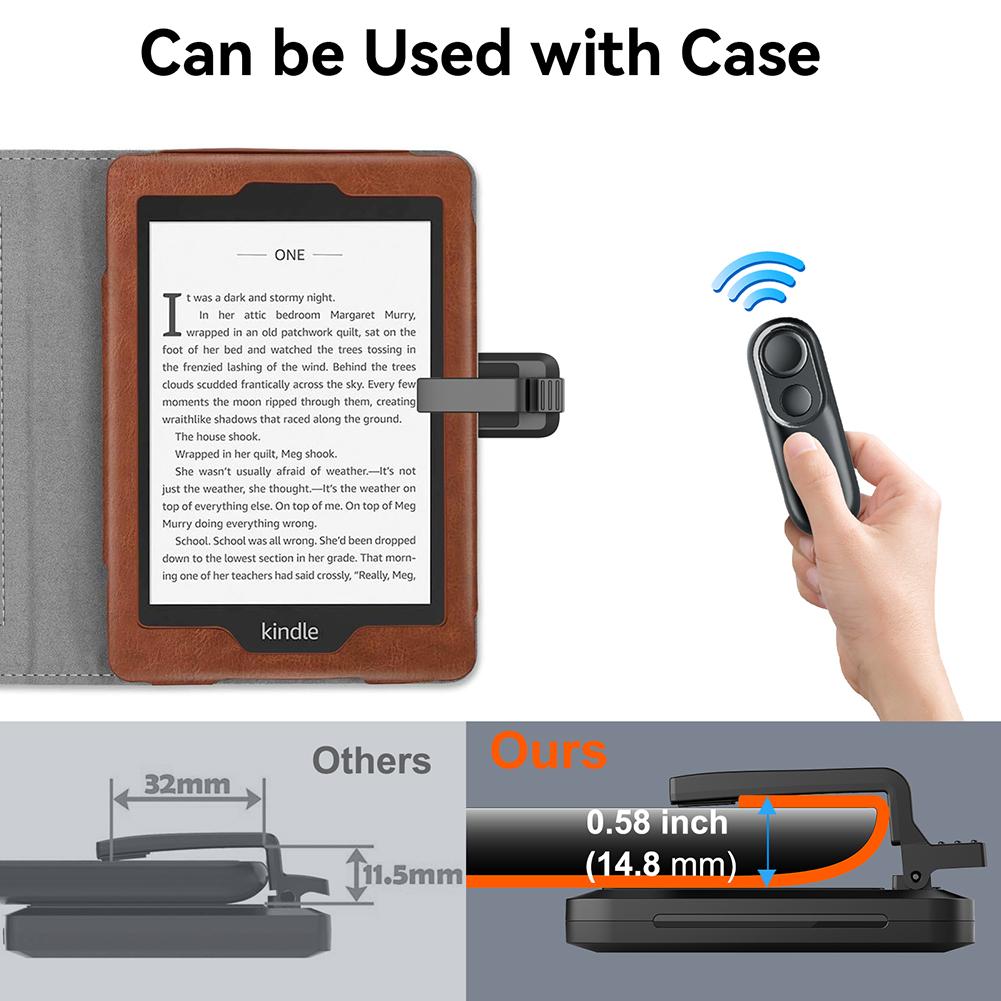 Remote Control Page Turner Phone Camera Video Record Remote Triggers Remote Photo and Video Remote Control Extenders for Kindle
