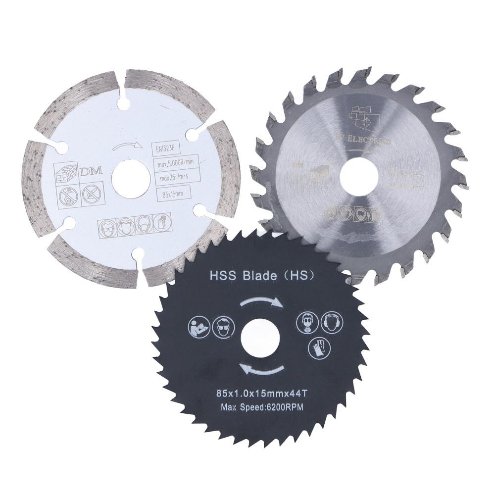 4pcs 3-3/8 Inch Diameter Mini Circular Saw Blade Circular Saw Blade Set For Tile Grout Concrete