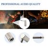1/4" 6.35mm Right Angle Adapter Male To Female 90 Degree TS Connector for Guitar, Brass, 2pcs