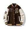 2026 Men's Trendy American Style Autumn Stand Collar Baseball Jacket for Teens