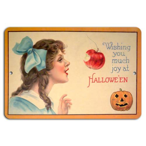 Wishing You Joy Vintage Halloween CharmAluminumtin sign 20x30cm(7.8x11.8inch)