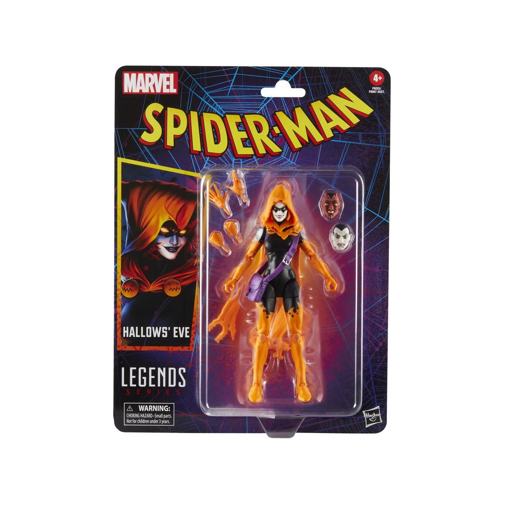 Hasbro Marvel Legends Series Hallow's Eve Spider-Man Comics Collectible 6-inch (15cm) Action Figure F9025, Authentic