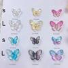 30Pcs 3D Aurora Colorful Butterfly Nail Art Charm Nail Art Decoration Diy Nail Jewelry  For Nails Art Accessories