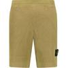 Solid Color Elastic Waist Casual Shorts Men Shorts Yellow 781565756-V0098