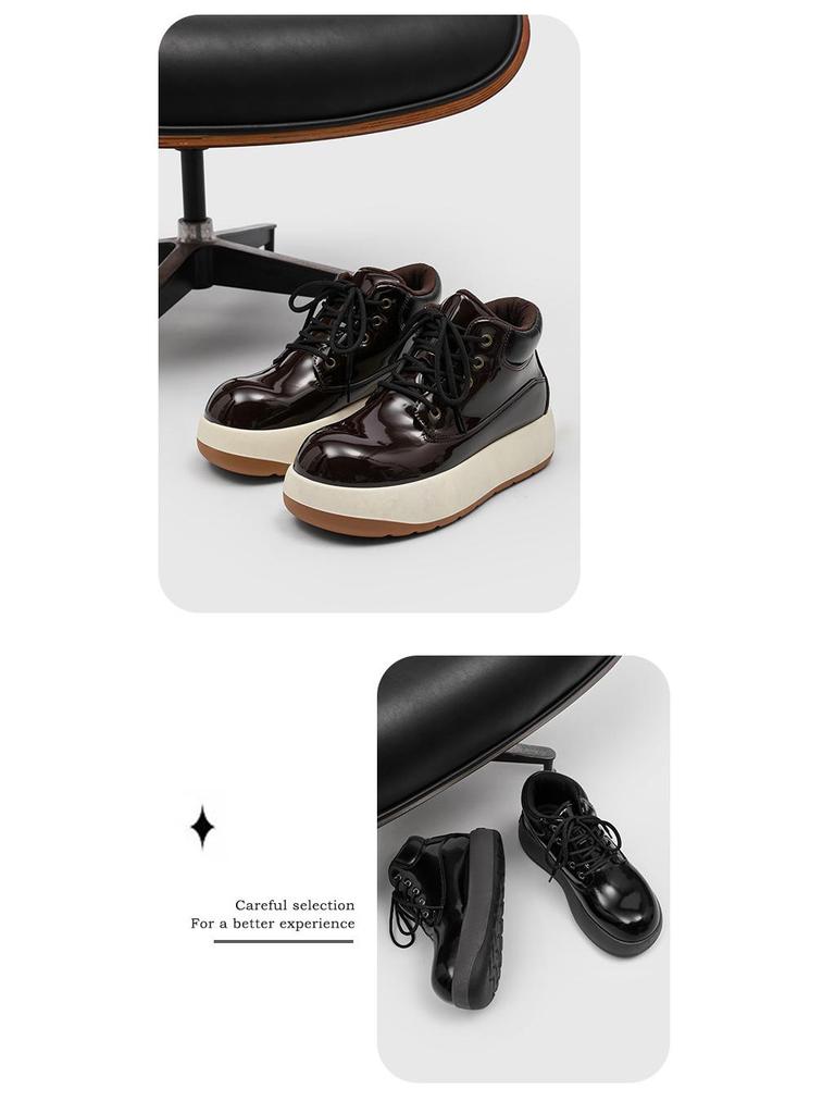 Big Yellow High Top Boots - Cute, Ugly-Cute, Thick Sole, All-Match Men's Footwear, Spring 2025 Edition.