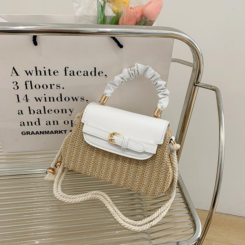 Women's bag 2025 new fashion versatile foreign style handbag straw bag trendy texture casual shoulder messenger bag