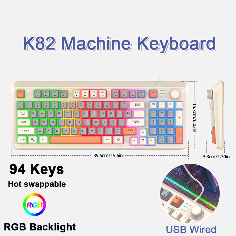 K96 Wireless 2.4G Gaming Mechanical Keyboard 100 Key Hotswap Bluetooth-compatible 5.0 Keyboard Double ISSI Silencing for Laptop