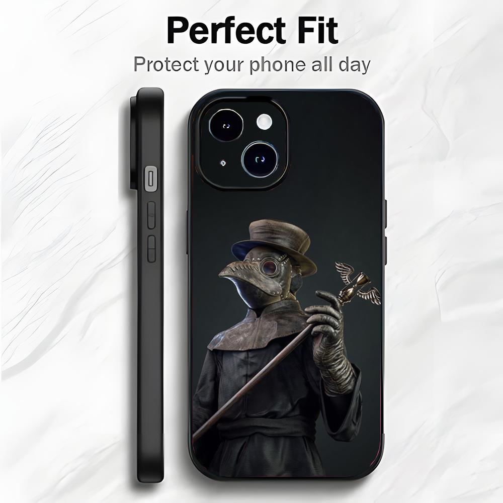 

Historical Design P-Plague DoctoR mask Phone Case Phone Case Soft Packaging Lightweight For iPhone17 16 15 14 13ProMax iphone17air
