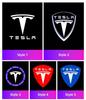 2Pcs Car Door Projector Lamps Welcome Lights Accessories For Tesla Model 3 Model S Model X Model Y Cybertruck Roadster SpaceX