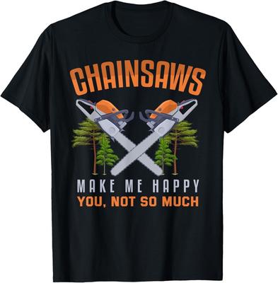 Maglietta motosega Sarcasmo Boscaiolo Taglialegna Amante della motosega T-shirt