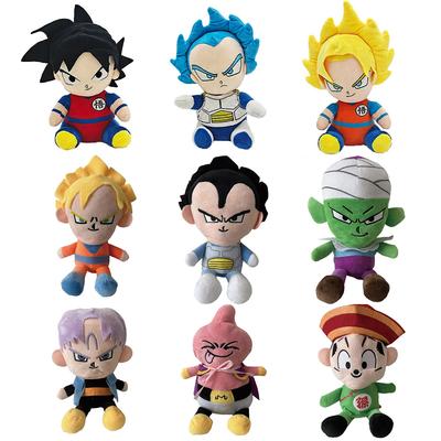 25cm Dragon Ball Plüschtier Japanischer Anime Goku Vegeta Zeichentrickfigur Puppe Füllung Klassisch Niedlich Schön Geschenke Für Kinder Spielzeug