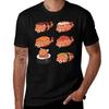 Cute Red Panda Sushi Rolls Cartoon TShirt Outdoor Sports Lightweight Tee
