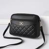Large Capacity Middle-aged Women's Bag, Fashionable Diamond Grid Crossbody Shoulder Bag, Versatile Camera Bag, Small Square Bag