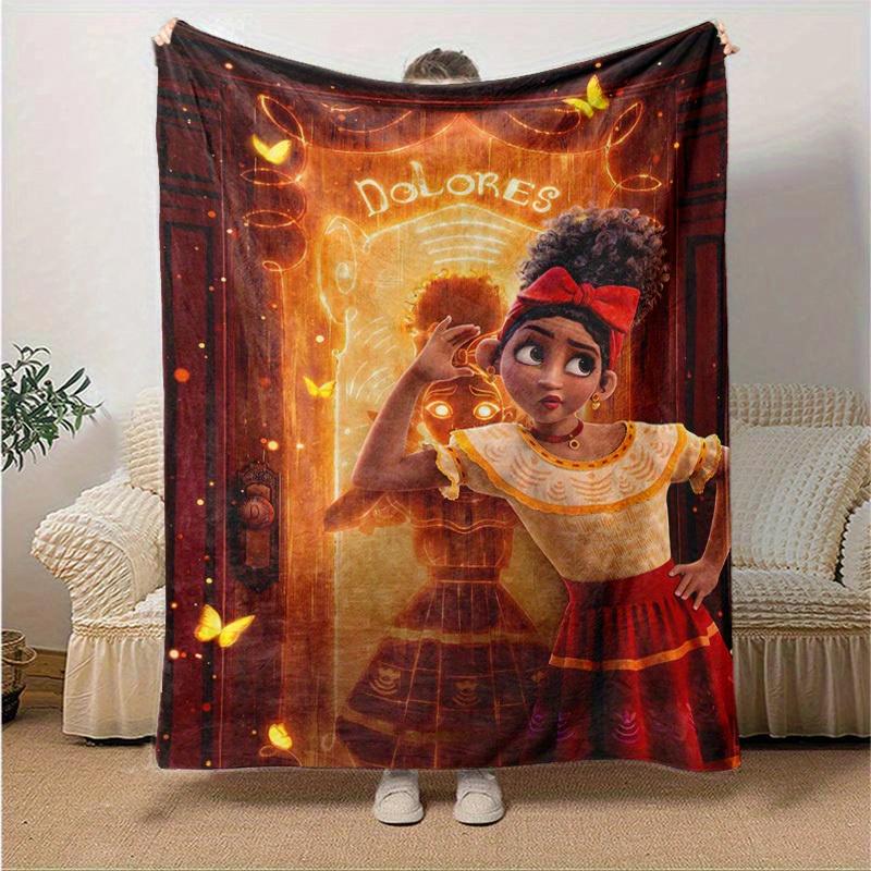 1pc, Cozy Dolores: A Magical Home Décor Blanket Gift Perfect for Bedroom, Living Room, Travel, Camping, Car
