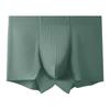 Luxury 120s Lenzing Modal Men's Mid-Waist Ribbed Boxer Briefs with Antibacterial Breathable Crotch