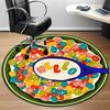 1pc Cereal Office Round Area Rug, Indoor Mat Suitable For Office, Under Office Chairs Bedroom Living Room Home Decor, Room Deco