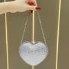 Handheld Small Bag - Heart-shaped Small Bag - Fashionable and Exquisite Chain Strap Cross-body Small Bag