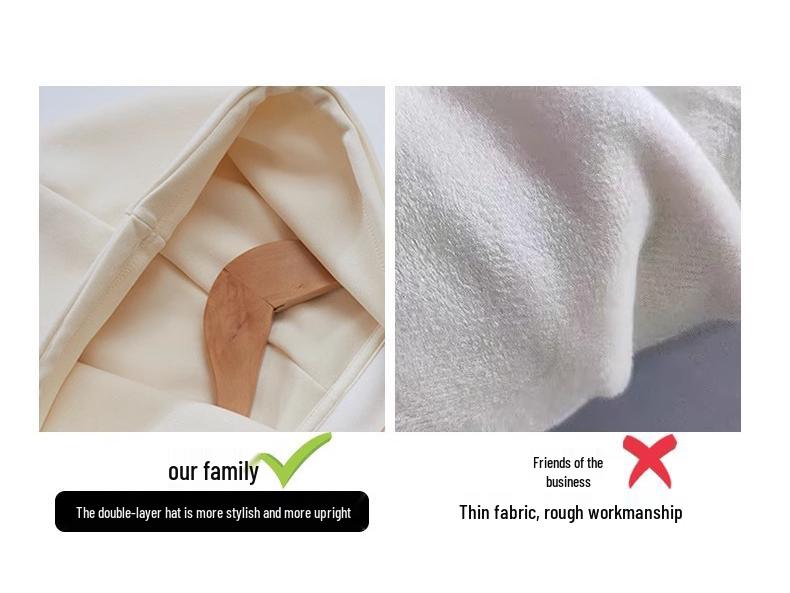 Korean Style Women's Hooded Cardigan Sweatshirt - Autumn & Winter, Loose Fit, Zipper, Lazy Style