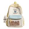Schoolbag new middle school student schoolbag women's lightweight high-value ins sweet plaid contrasting color splicing backpack backpack