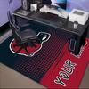 1PC Custom Name Football Helmet Theme Floor Mat Ideal for Living Room, Game Rooms, Office, Bedroom,Floor Mat Playful Design