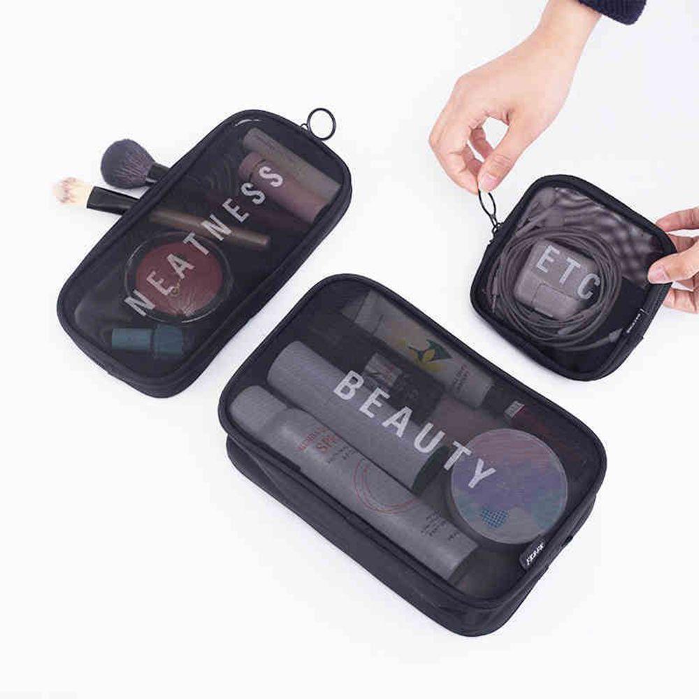 

Pouch Mesh Package Wash Pouch Travel Organizer Cosmetic Pouch Makeup Bags Storage Bags Bathing Bags M