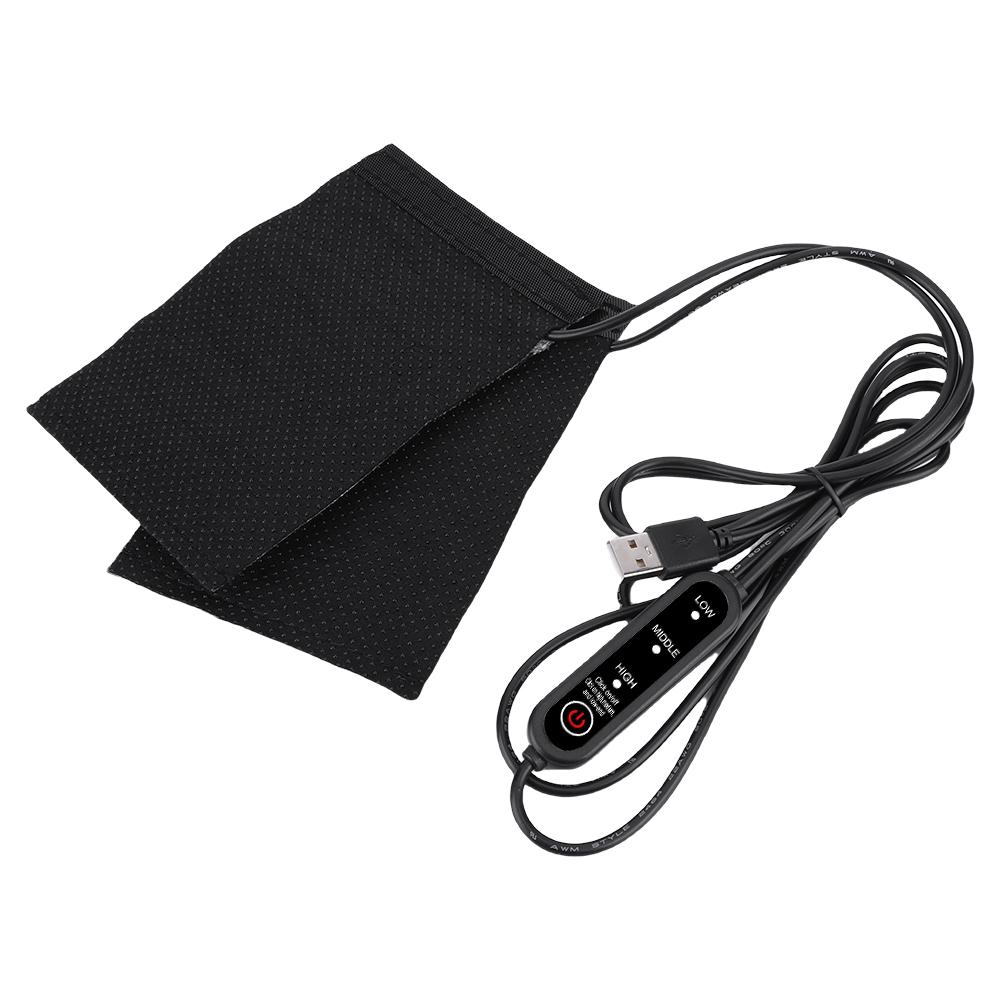 12V USB Motorcycle Heating Handlebar Cover Anti Slip Electric Heated Grip Cover Electric Heated Handle Cover for Outdoor Riding