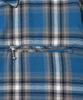 Annot Washed Check Zip-Up Jacket Blue