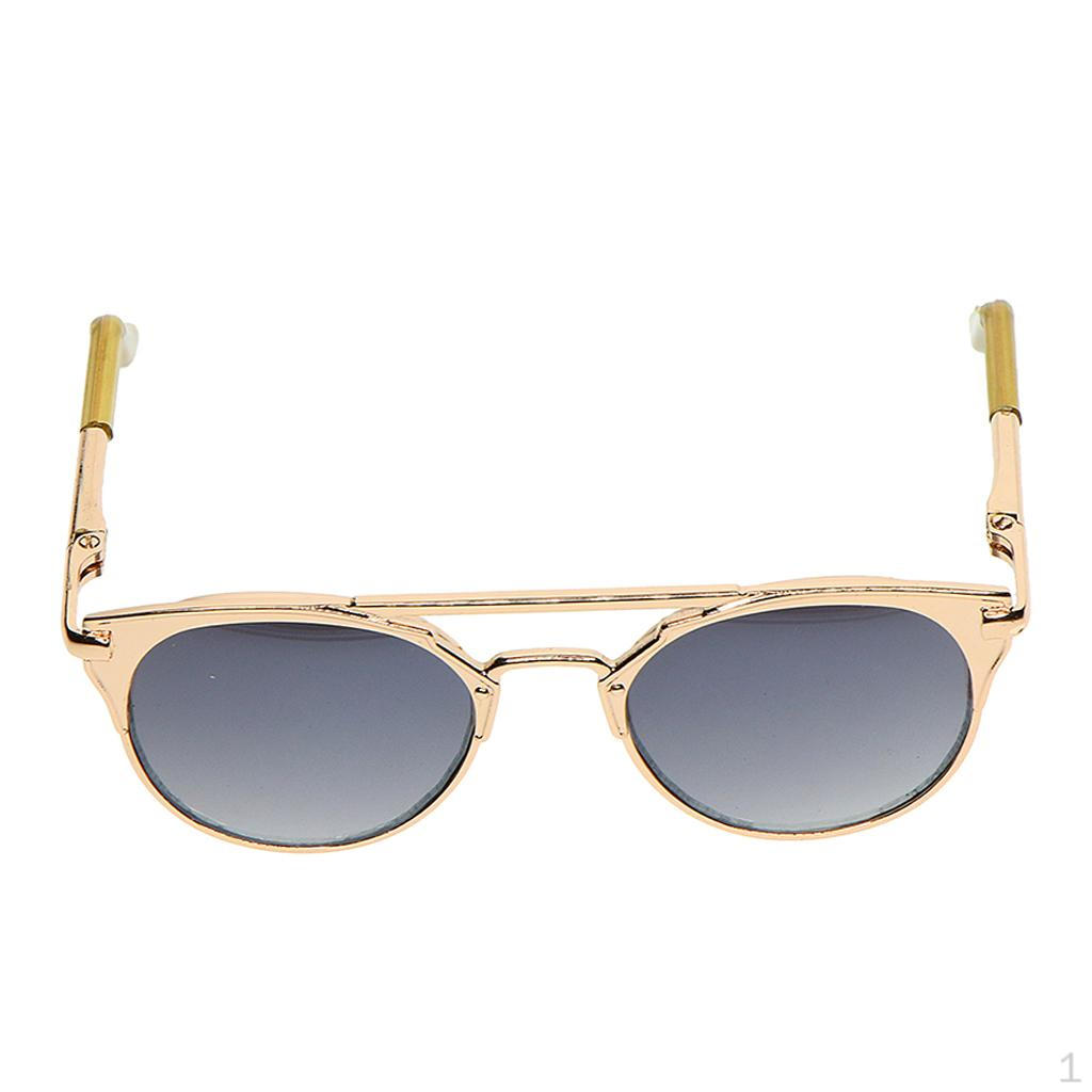 

Metal Sunglasses For Doll Clothes Outfit Gray Lens