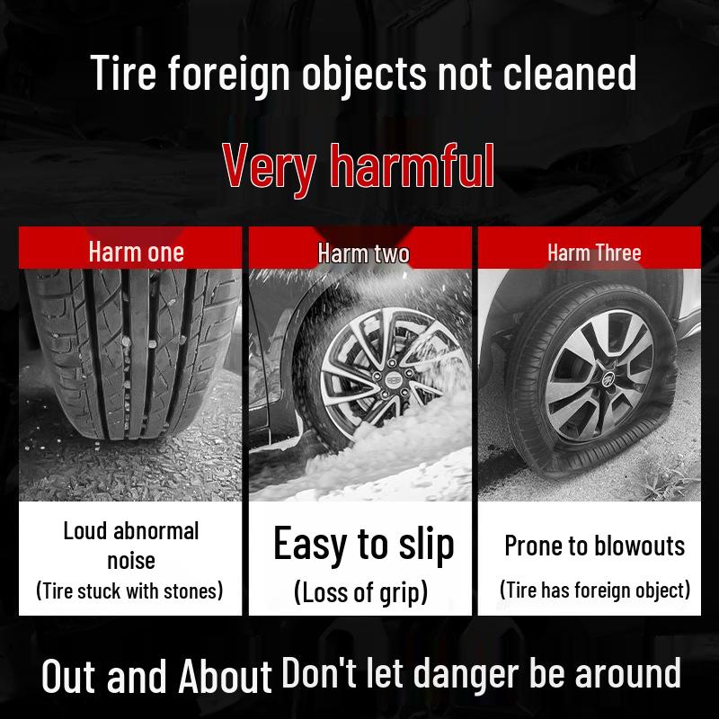 Multifunktionales Auto-Reifen-Steinentfernungswerkzeug