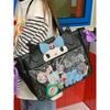 Kuromi Melody Cartoon Pvc Shoulder Bag With Large Capacity For Daily Use