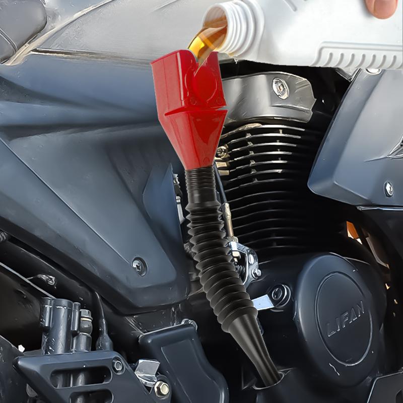 Multicolor Refueling Funnel Car Motorcycle Engine Oil Gasoline Filter Transfer Tool Folding Telescopic Hose Filling Funnel