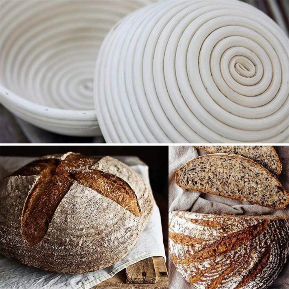 Vine Bread Fermentation Basket, Natural Oval Rattan Core Dough, Bread Fermentation Sour Dough Bread Basket Used for Baking