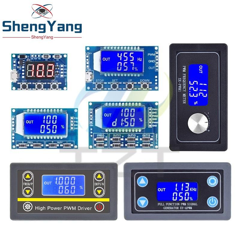TZT Dual Mode PWM Pulse Frequency Duty Cycle Adjustable Module LCD Display 1Hz-150Khz 3.3V-30V PWM Board Module