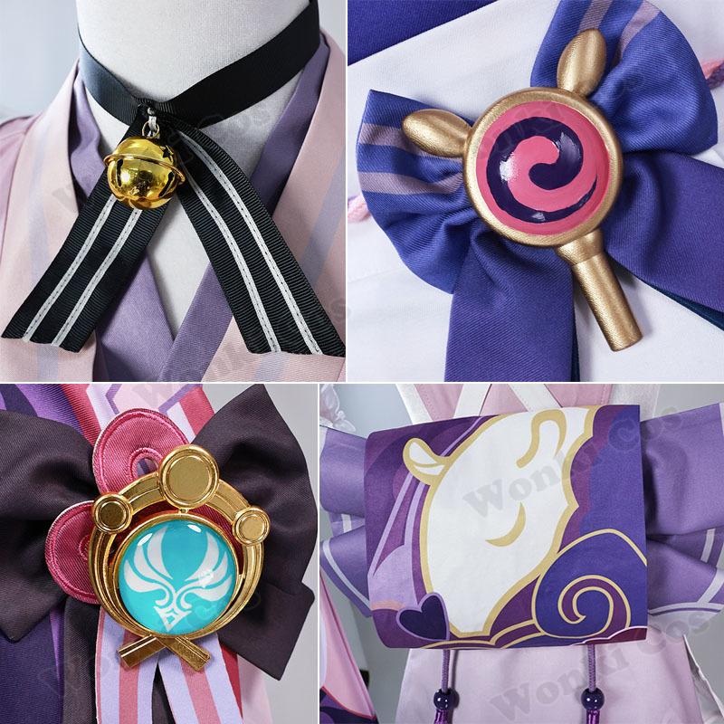 Arrival Yumemizuki Mizuki Cosplay Costume Wig For Game Impact Women Kimono Dress Women Role Play Outfits