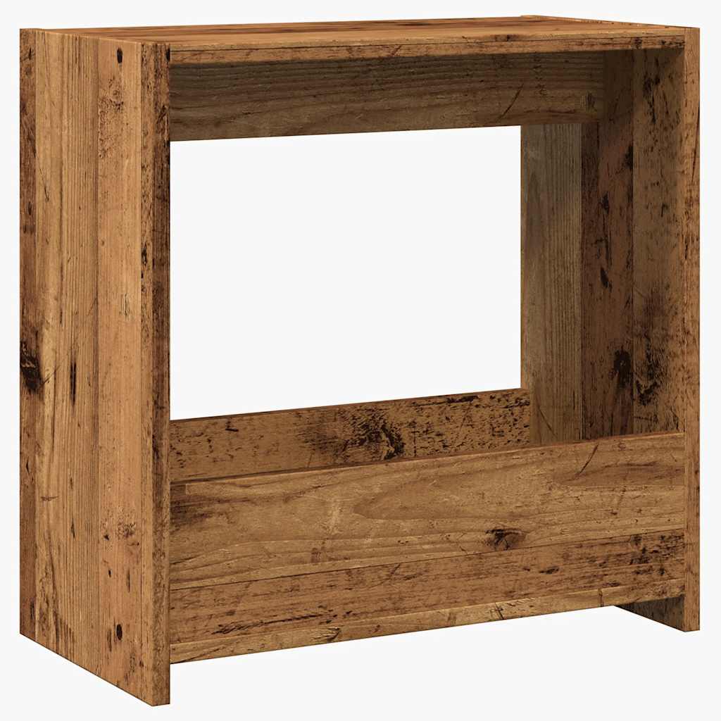 Vidaxl Side Table, Old Wood, 50X26X50 Cm