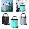 Fish Bucket Container Wash Basin Traveling Beach EVA with Rope 17L Live Holder Camping Water