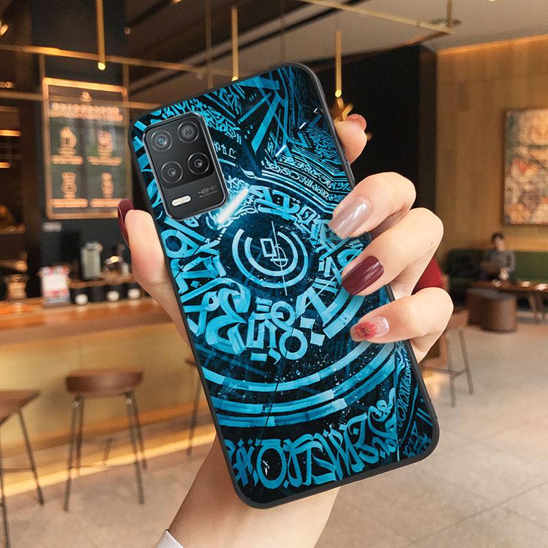 Pokras Lampas Graffiti Case for OPPO Realme GT 2 Pro X2 Pro XT C25S 8 7 6 Pro 6i Realme GT Master C3 C21 C21Y C11 X3 SuperZoom