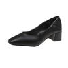 High Heel Shoes For Women With Square Toe And Chunky Heel For Office Wear