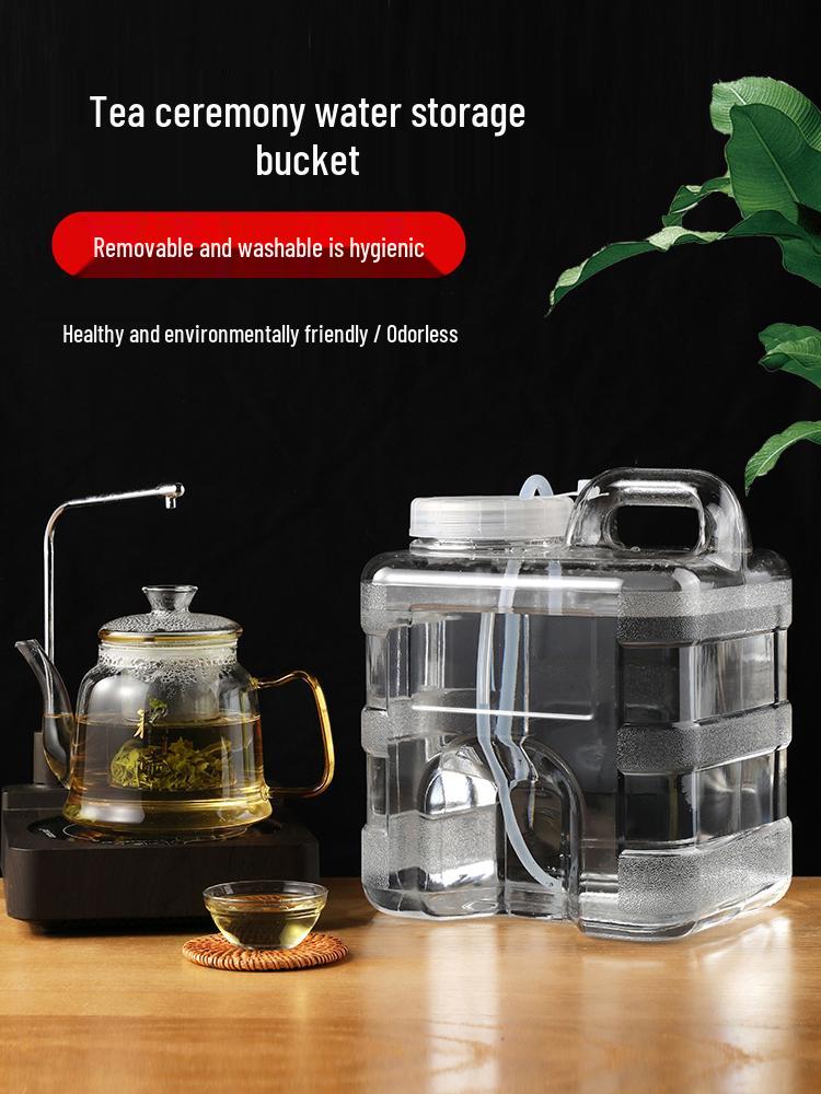 Food Grade Multipurpose Water & Storage Bucket for Household & Outdoor Use Transparent 7.5L with 1.3m Tube