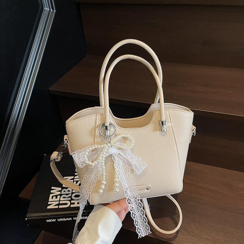 Bow Water Lace Bucket Handbag Single Shoulder Crossbody Bag Women Gift Fashion
