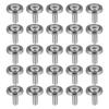 ACROPIX Car Bumper Fender Washer Bolts Engine Bay Dress-Up Kit Stainless Steel M6x20mm Gray 25 Sets