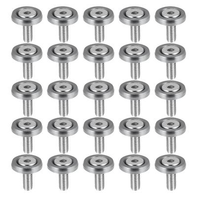ACROPIX Car Bumper Fender Washer Bolts Engine Bay Dress-Up Kit Stainless Steel M6x20mm Gray 25 Sets