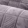 Short Plush Grey Color Sofa Towel European Brief Thicken Quilted Sofa Cover Slip Resistant European Couch Cover for Living Room