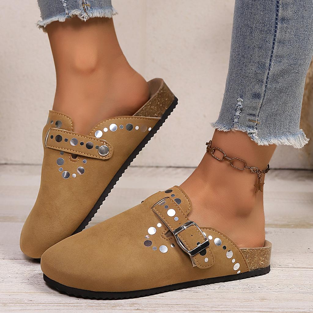 Faux Leather Cork Footbed Clogs for Women Memory Foam Arch Support Platform Slippers Women's Slip-ons Mules Potato Shoes Vegan Suede Clogs Sandals