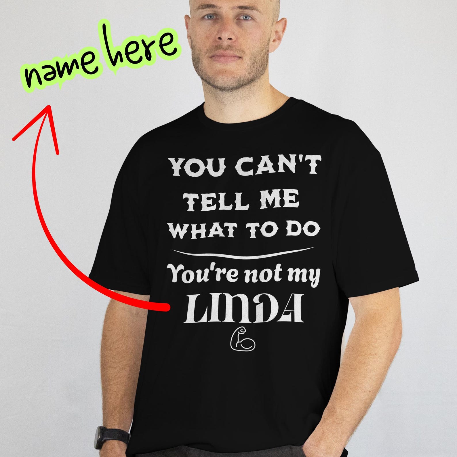 Personalized Funny T-Shirt – You re Not My [Name] Humor Gift Tee S