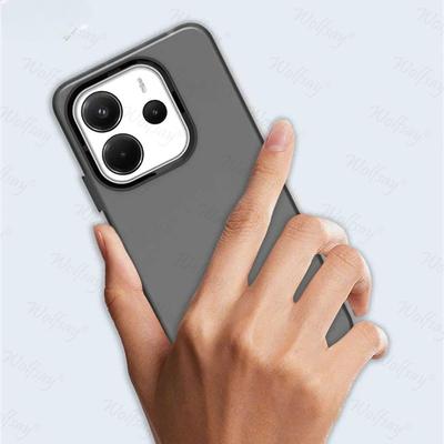 Протиударний чохол цукеркового кольору для Xiaomi Redmi Note 14 4G матовий прозорий чохол Redmi Note 14 4G чохол для Redmi Note 14 4G чохол